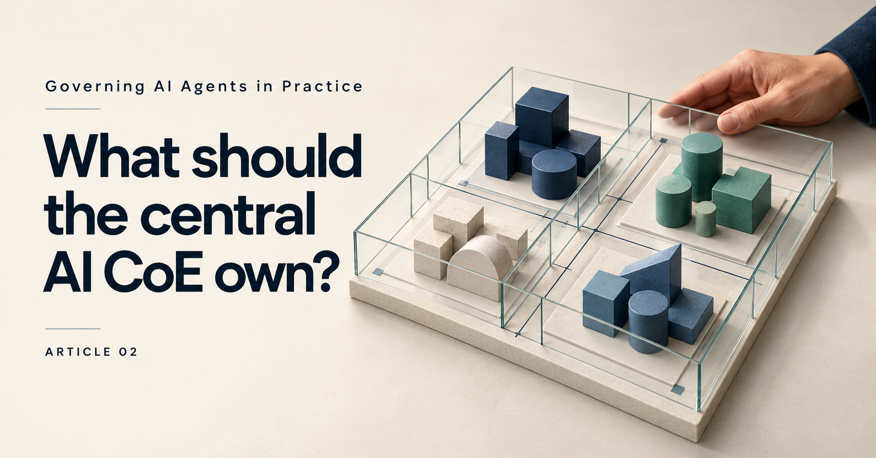 What should the central AI CoE own?